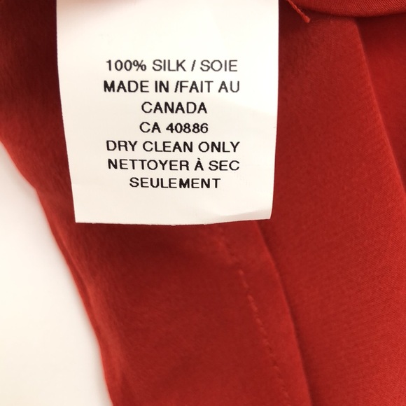 NWT - 100% silk Dagg and Stacey dress - rust - size 6 - Picture 9 of 9